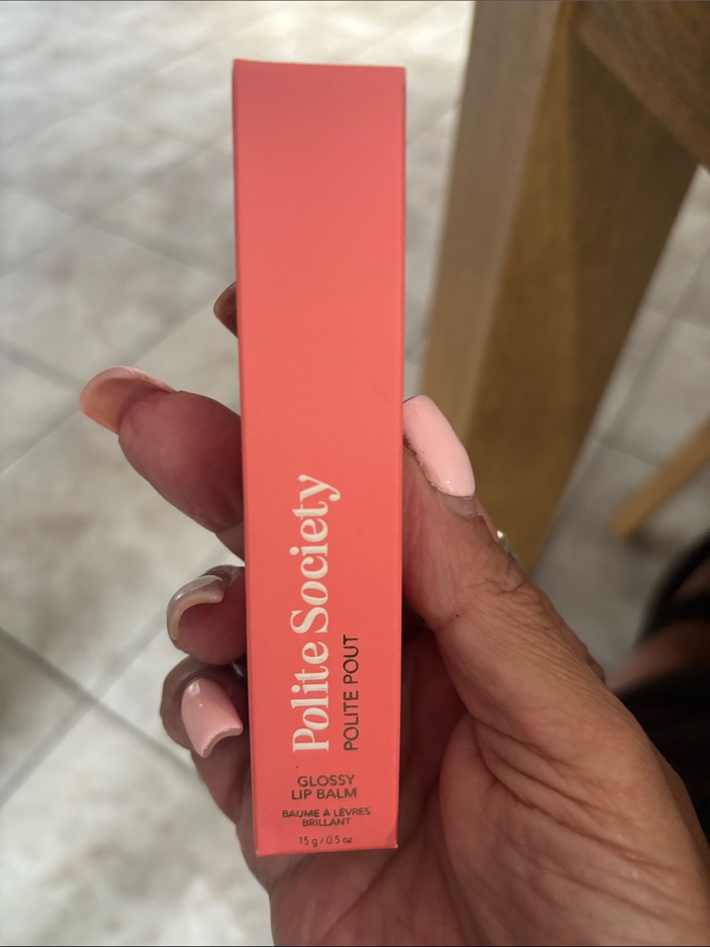 Polite Pout Glossy Lip Balm - peach